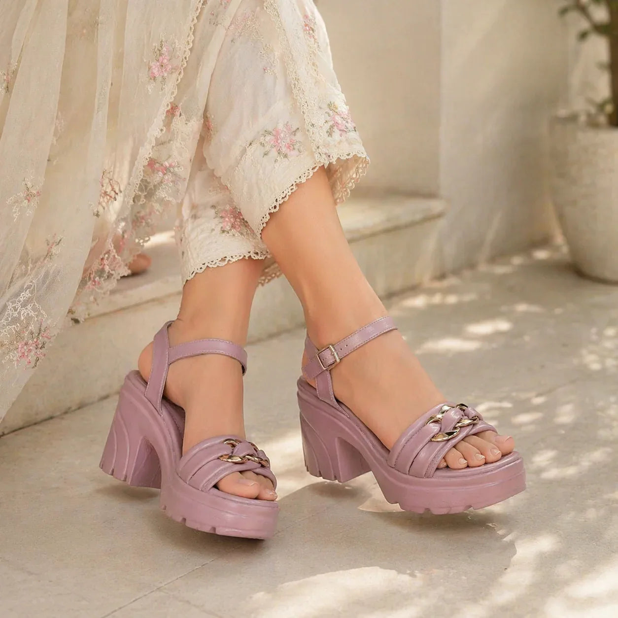 Lux Soft Block Heel- H00065