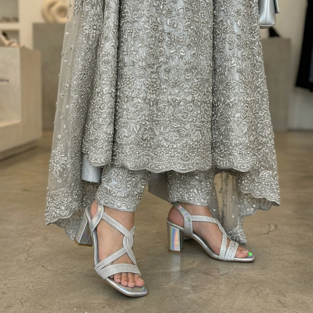 Luxe silver Heel - H00078