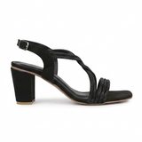 Luxe Black Heel - H00077
